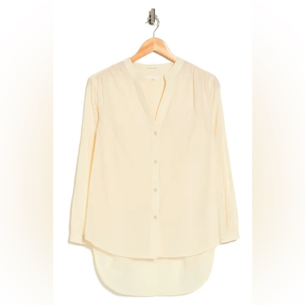 NWOT Mother The Airy High-Low Button-Up Tunic Shirt, One Size/XL